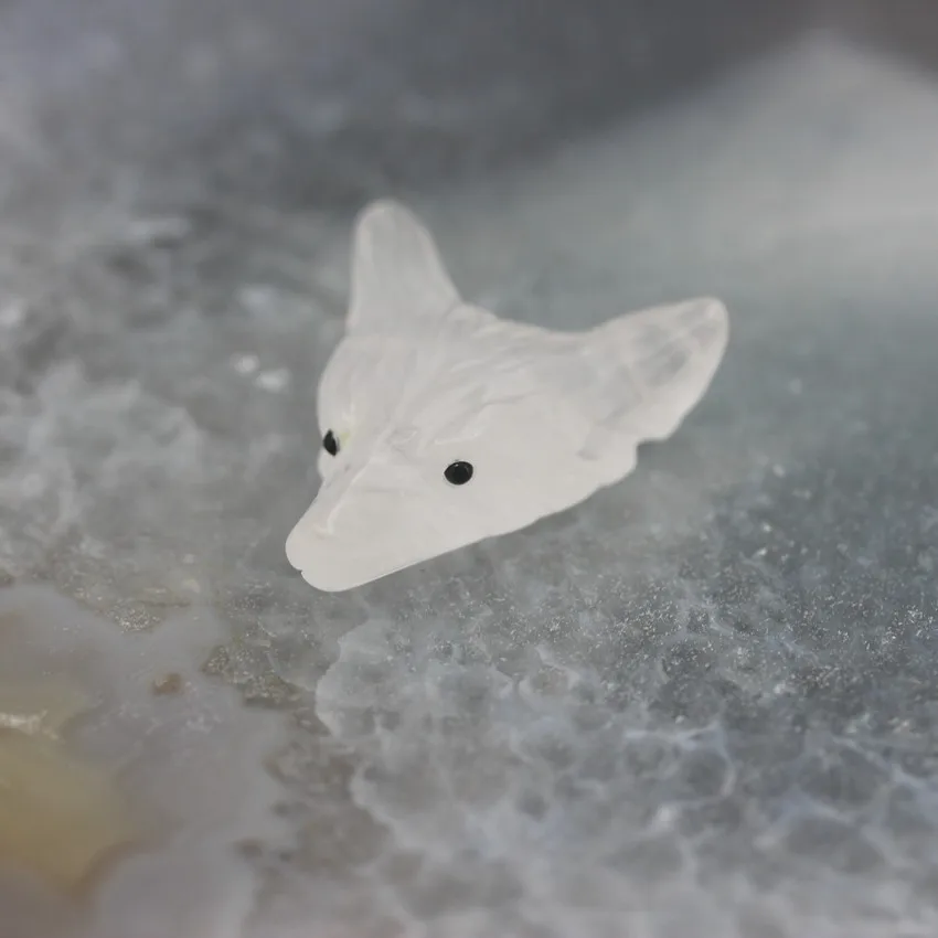 White Crystal 23 камня на выбор, 3 шт./лот резные подвески в форме волчьей головы для ожерелья, натуральный кварц Агаты резьба фигурка Чакра Исцеление Кристалл - Окраска металла: White Crystal