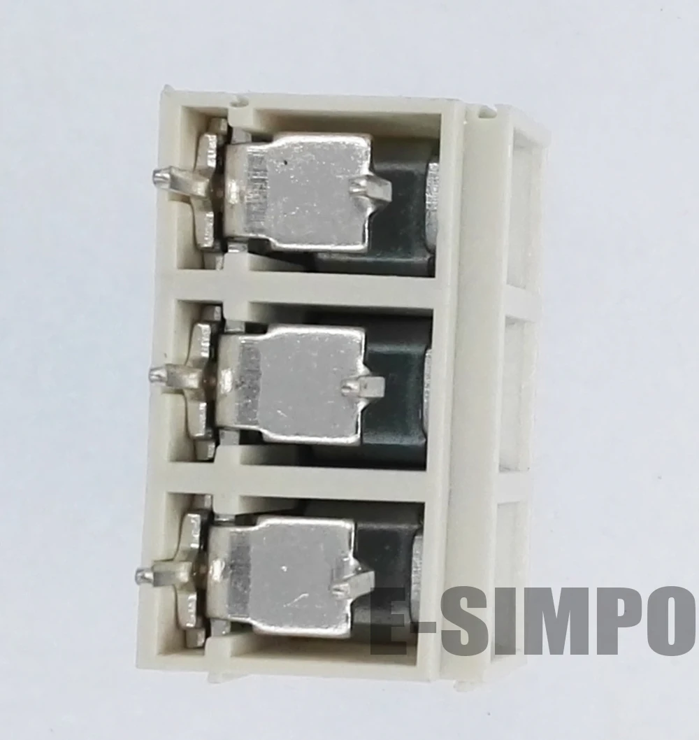 1016A 10.16 3P PCB винтовой клеммный блок прямой 10 16 мм 650V57A 22срг 8awg 1 полюс с 2 припоями