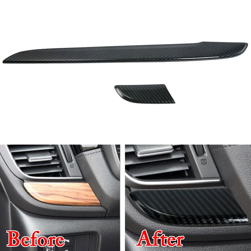 

For Honda CRV CR-V 2017-2018 Carbon Fiber Style ABS Car Inner Door Side Strip Molding Trim Decorative Car Styling Accessories