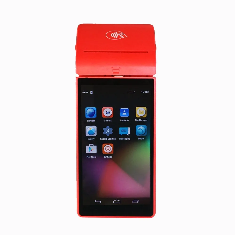Все в одном android Мобильный pos терминал включает считыватель кредитных карт с