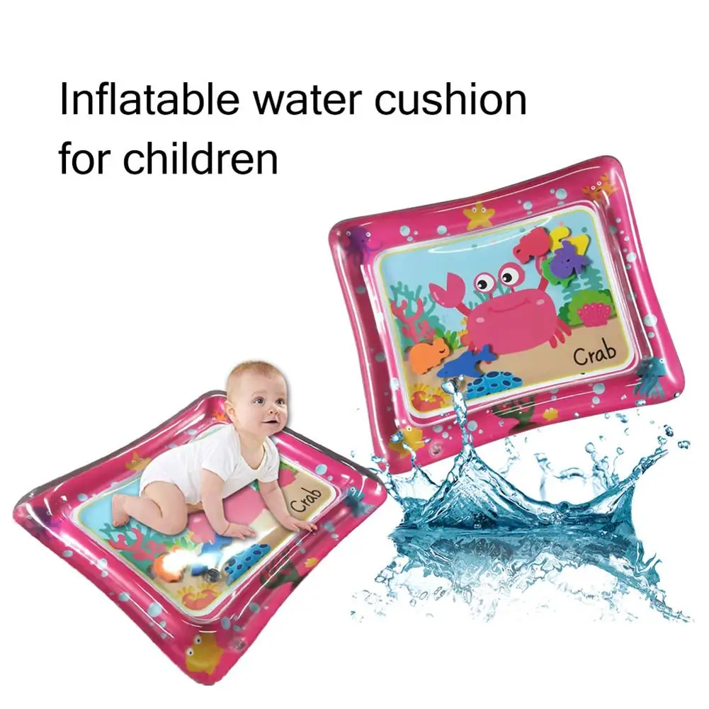 

1 Pcs Creative Dual Use Toy Baby Inflatable Patted Pad Baby Inflatable Water Cushion Prostrate Water Cushion Pat Pad Toy