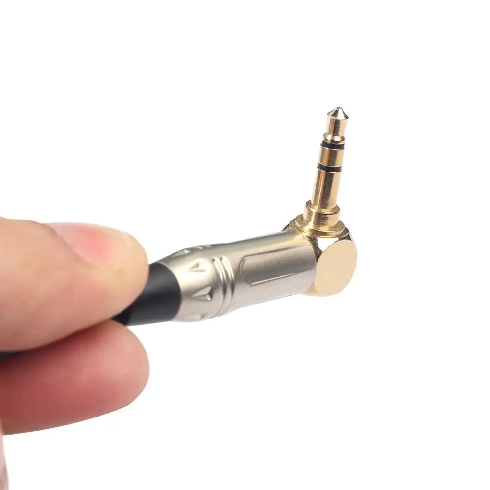 Новый металлический коннектор XLR 3Pin мама к 3 5 мм 1/8 &quotTRS папа аудио адаптер кабель 0