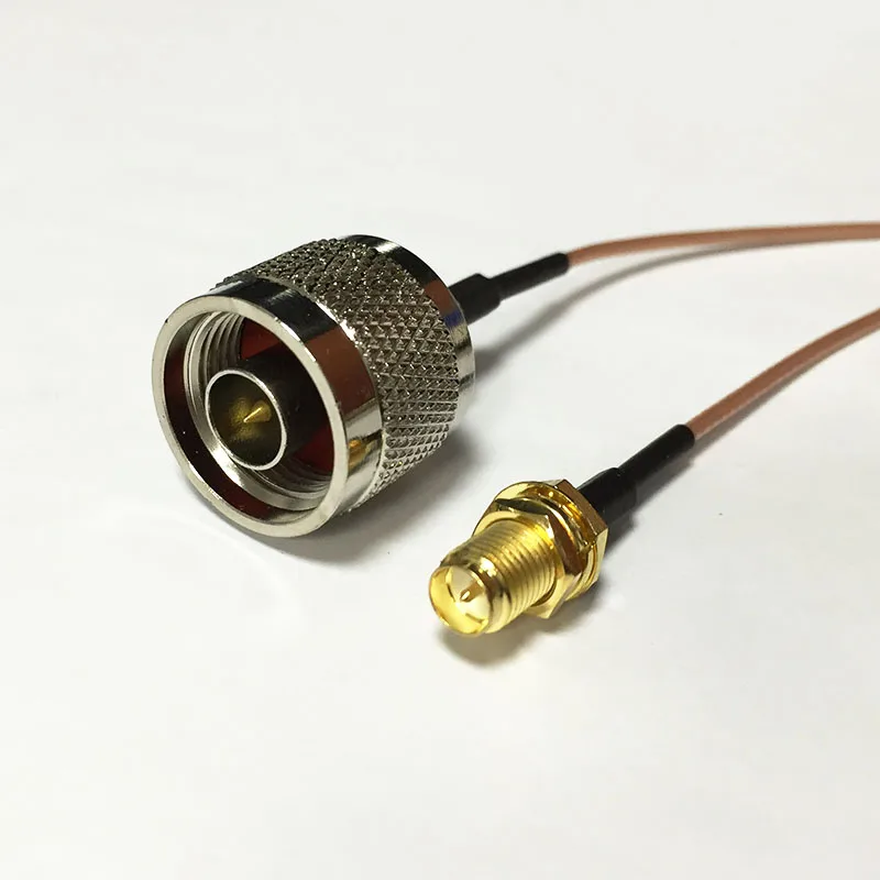 Коаксиальный кабель RG178 15 см Тип N штекер RP SMA гнездовая гайка штырь оптовая