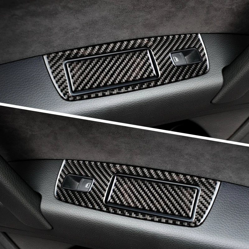 Углеродное волокно автомобильный протектор переключатель окна Управление