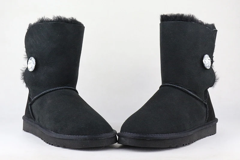 2019 European high-quality snow boots real sheepskin 100%natural wool women's free delivery 6 colors | Обувь