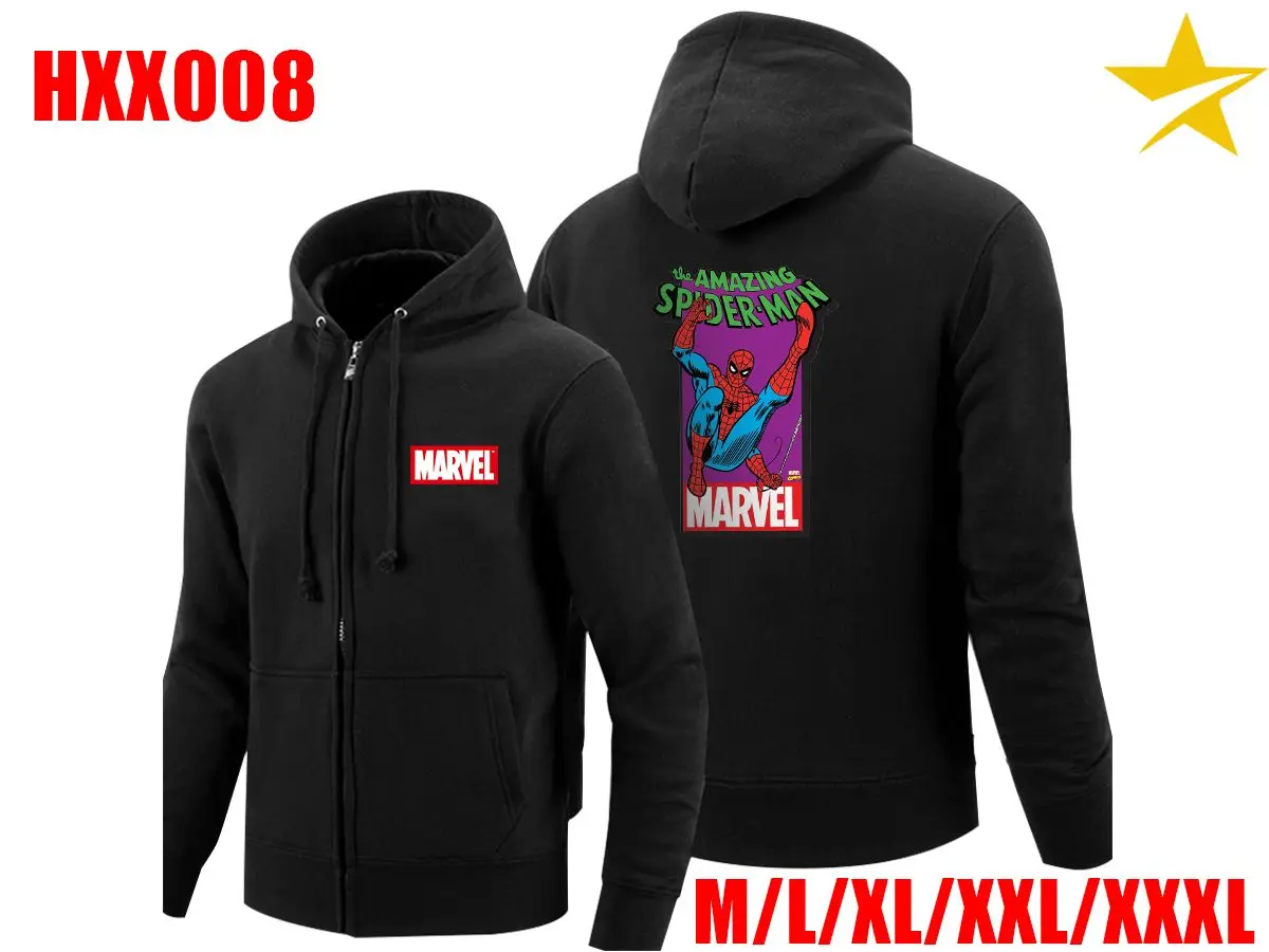Marvel Comics Человек паук фильм толстый пуловер с капюшоном хип хоп толстовка Косплей