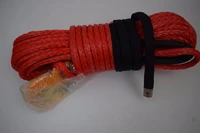 red 12mm30m synthetic winch rope hookkevlar winch cablewinch rope extensionoff road rope