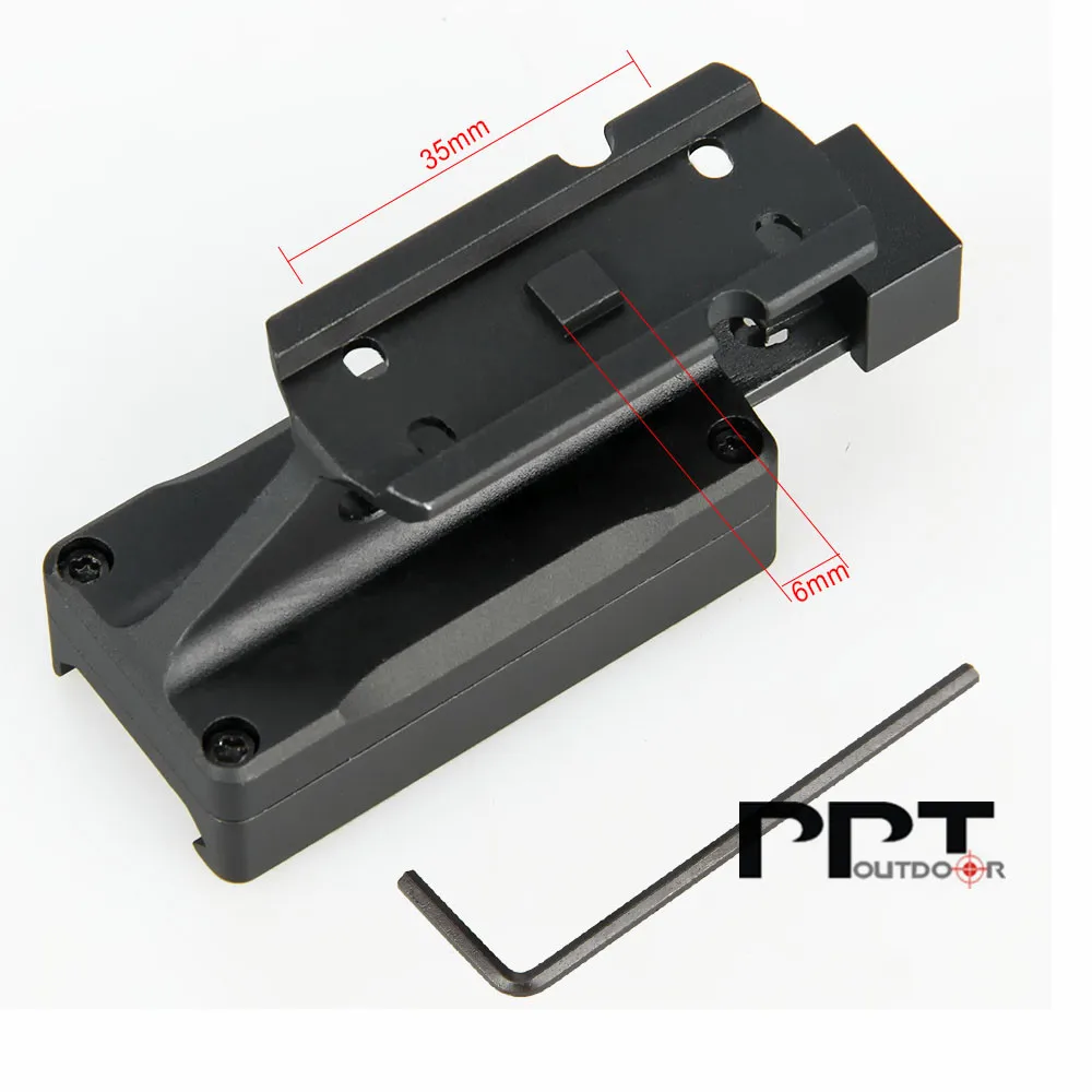PPT тактическое красное точечное крепление совместимое с моделями T1 T2 H1 H2 черный