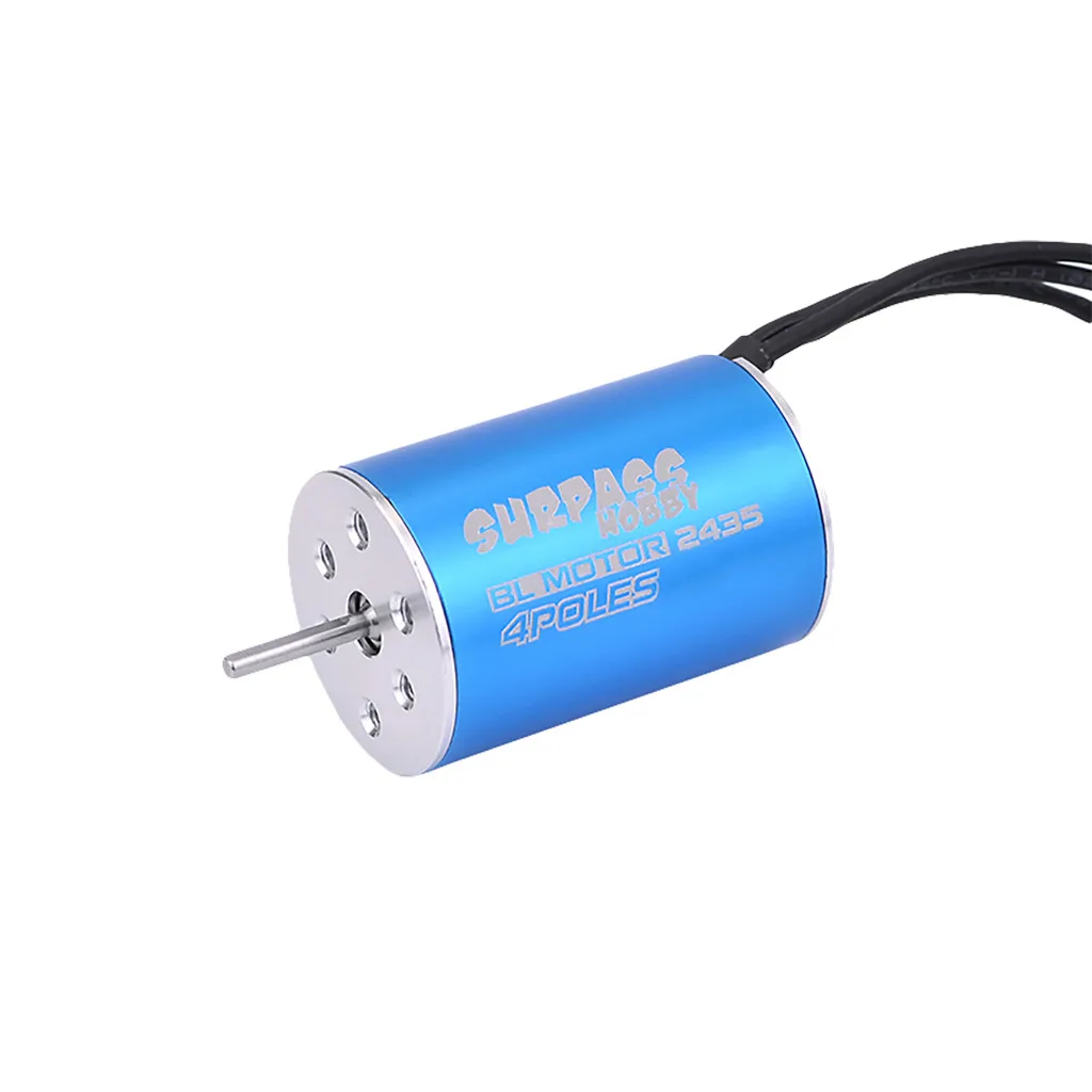Высокая производительность 2435 4500KV Бессенсорный бесщеточный мотор for1/16 1/18 RC автомобиль Запчасти и аксессуары для бесщеточного двигателя