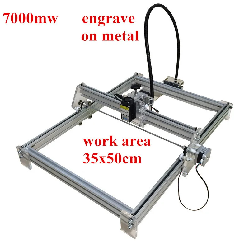 2018New 7000MW DIY laser engraving machine engrave on metal for toy cutting working area 35*50cm | Инструменты
