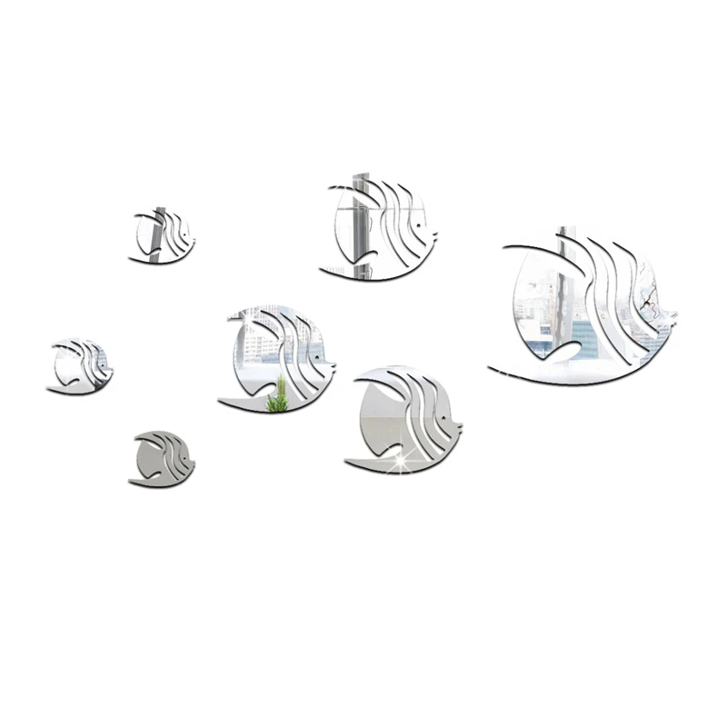 Акриловые зеркальные наклейки funlife на стену для гостиной спальни декоративные в