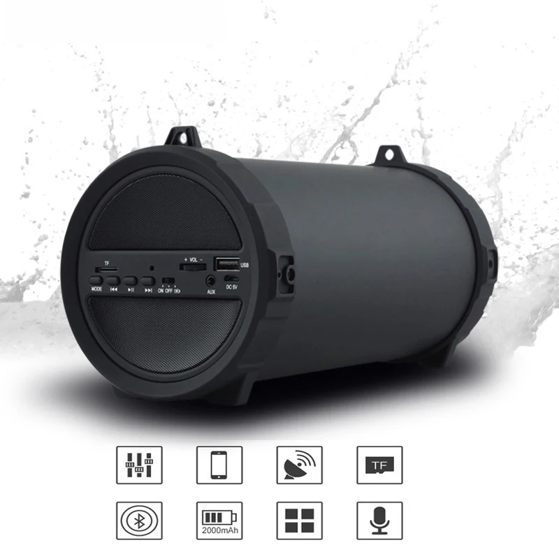 Беспроводная колонка Портативная с поддержкой Bluetooth FM радио mp3 плеером 89