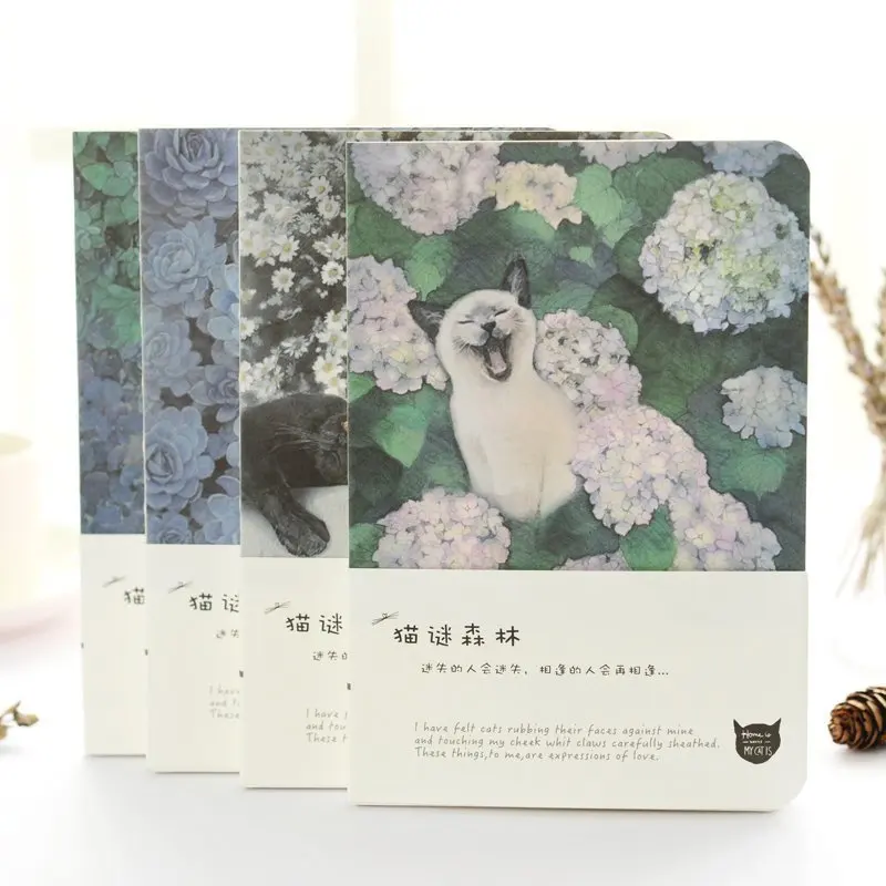 Блокнот в виде кошки из сериала загадка лес блокнот канцелярские принадлежности