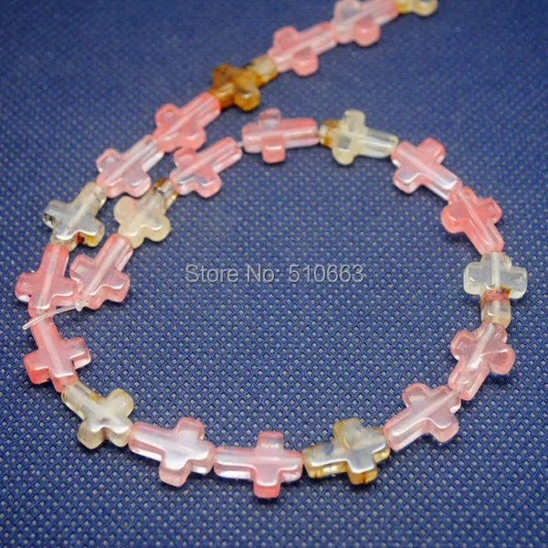 Бусины Из Натурального вишневого кварца бусины из драгоценного камня нитка в