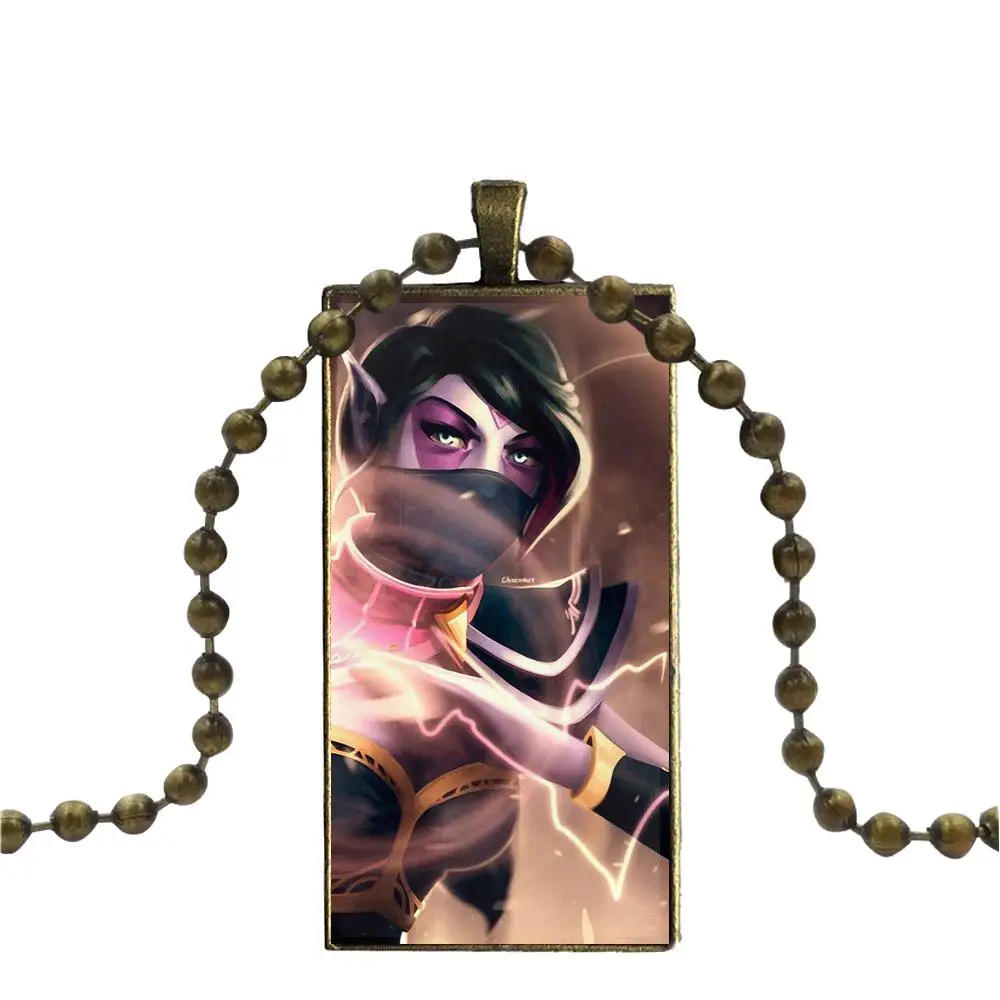 EJ glaze Templar Assasin Dota для свадьбы бижутерия со стеклянными кабошонами бронзовый цвет