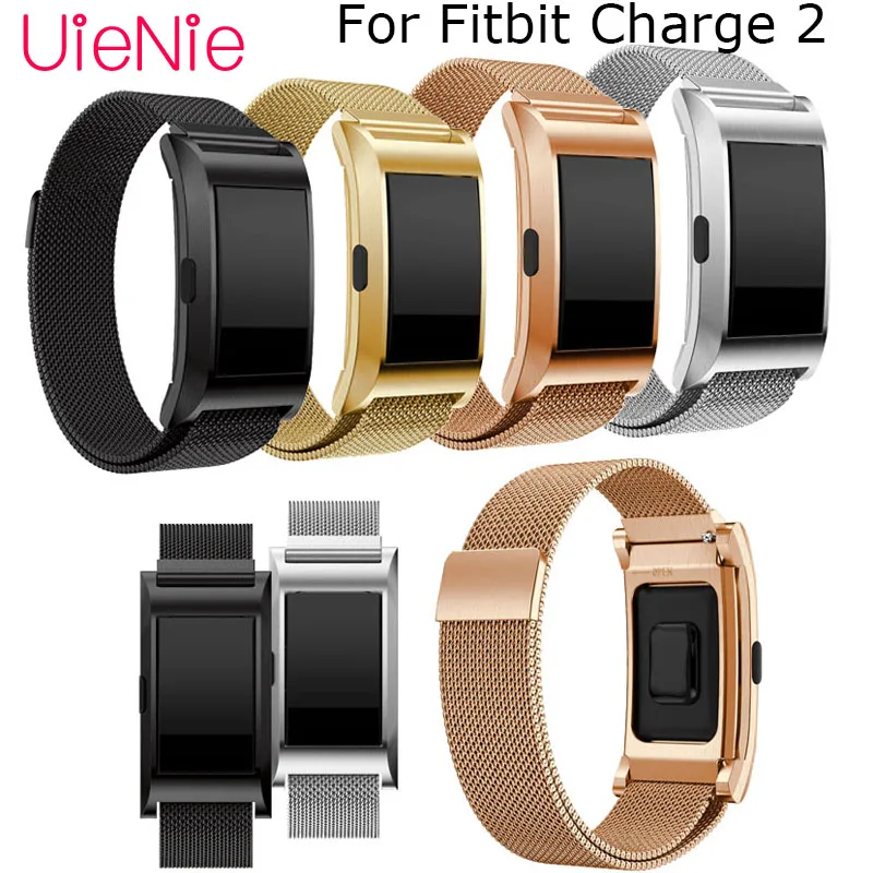 Миланский ремешок для Fitbit Charge 2 watch frontier/классический сменный Браслет Смарт часы