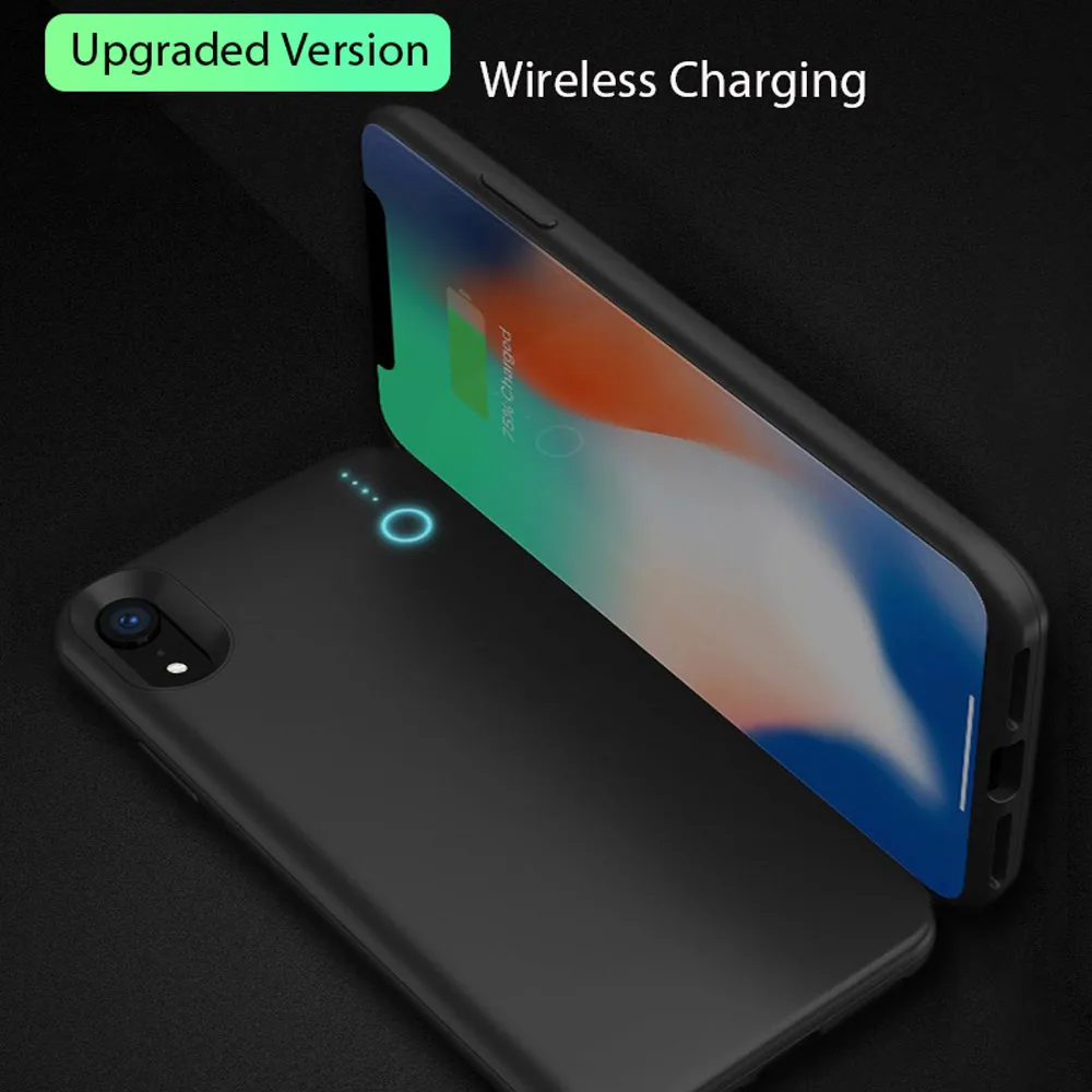 Беспроводной Аккумулятор Чехол для IPhone XR 5000 mah аккумулятор переносной корпус