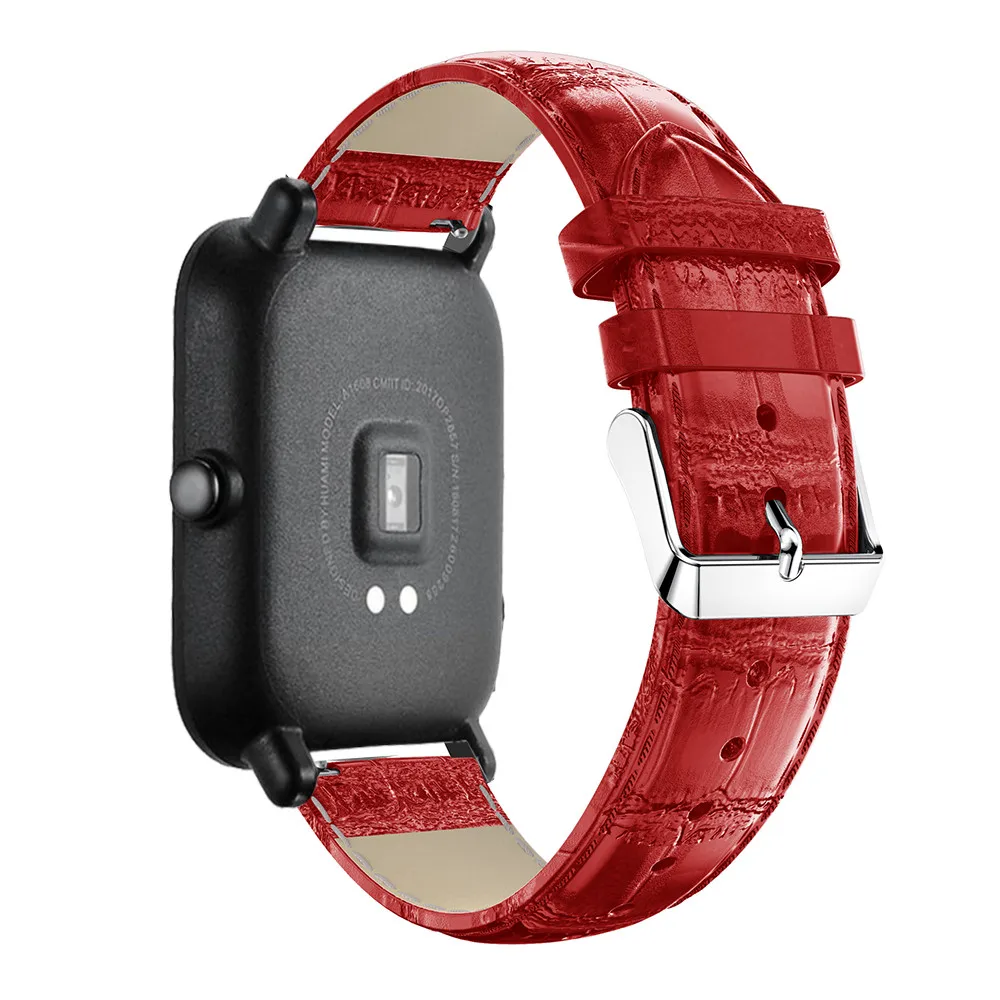2 In1 ремень для Xiaomi Huami Amazfit Bip BIT Lite Youth группа кожаных ремешков + Защитная пленка на