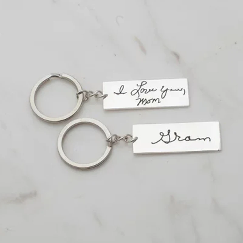 

K003 Memory Key Chain you are very important personalited name or words or handwriting Metal Keychain Jewelry Key Holder