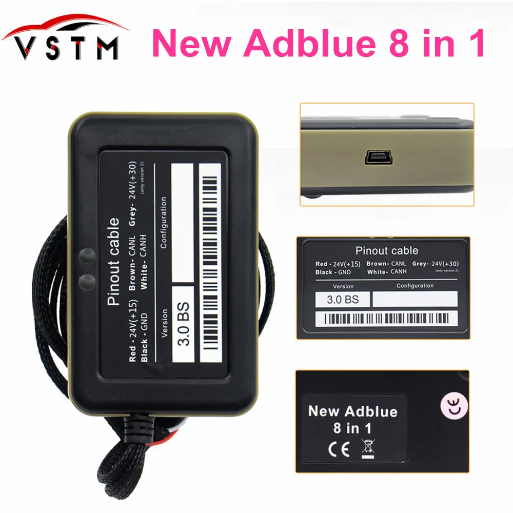 Новая поддержка euro 6 новый эмулятор Adblue 8 в 1 AdBlue V3.0 с датчиком NOx для грузовиков