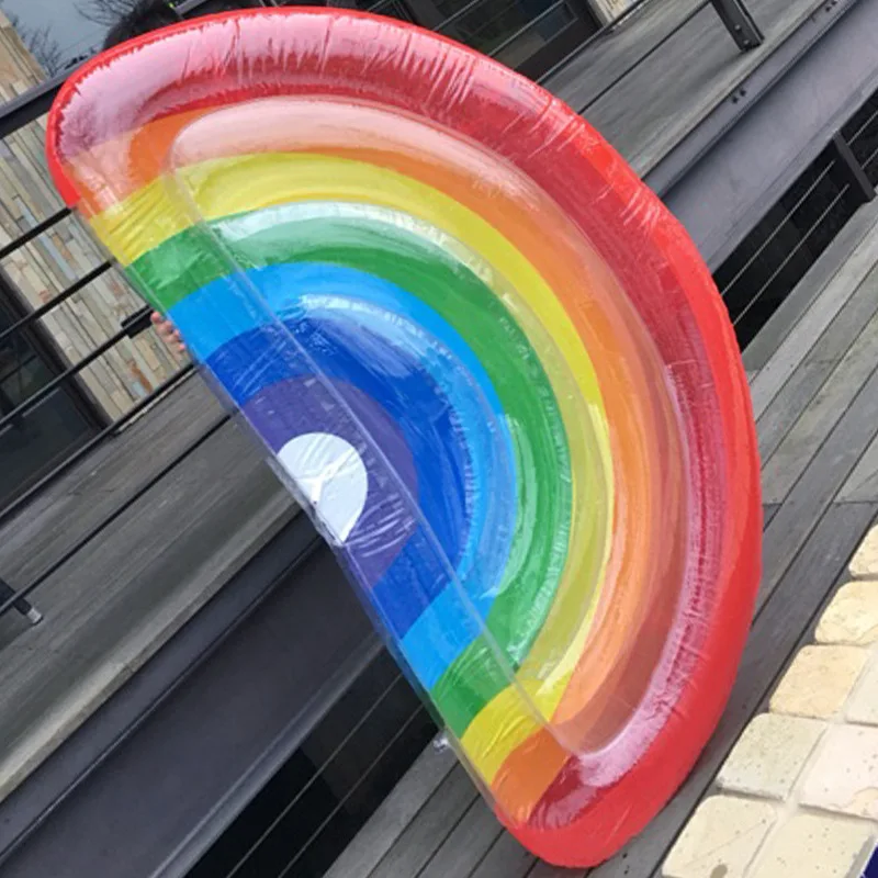 Надувной Радужный надувной воздушный матрас летний плавательный бассейн круг