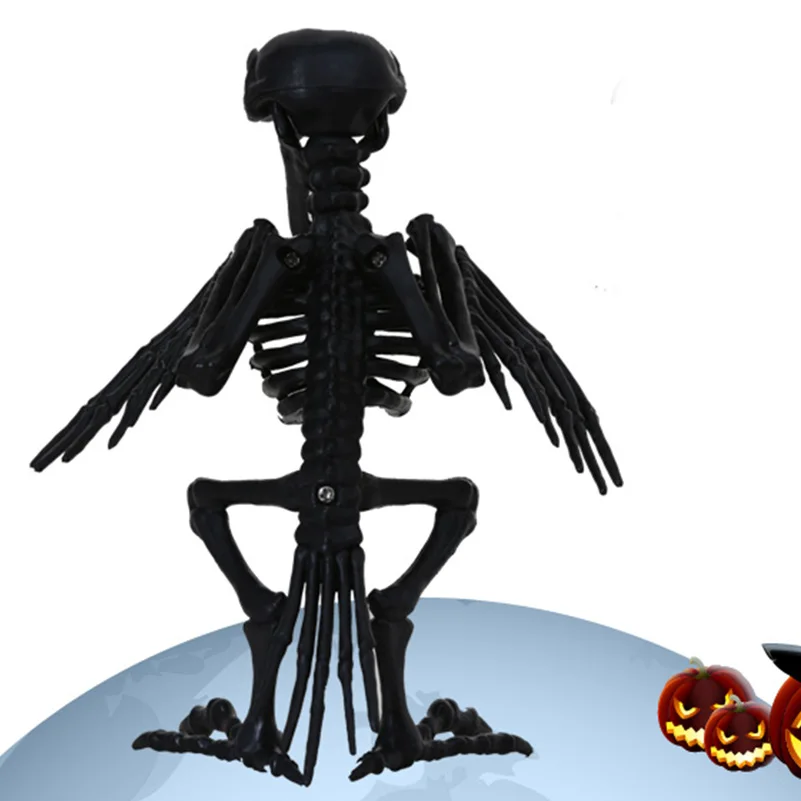 Декорации для Хэллоуина реквизит Crazy Bone Скелет украшение Животное Хэллоуин птица