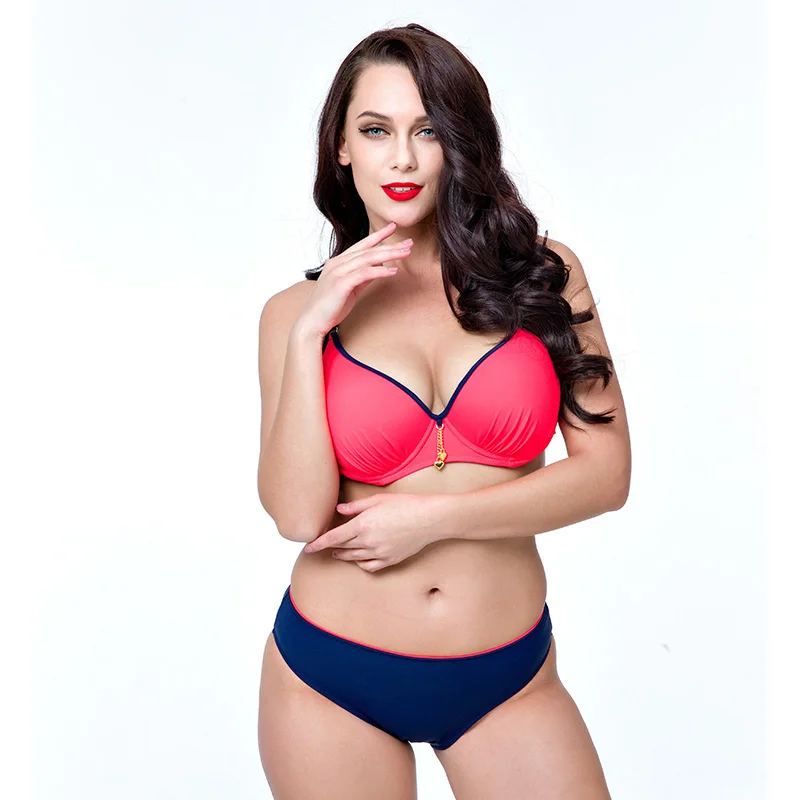 Двойка ванный Комплект женский плюс Размеры Купальники для малышек женские