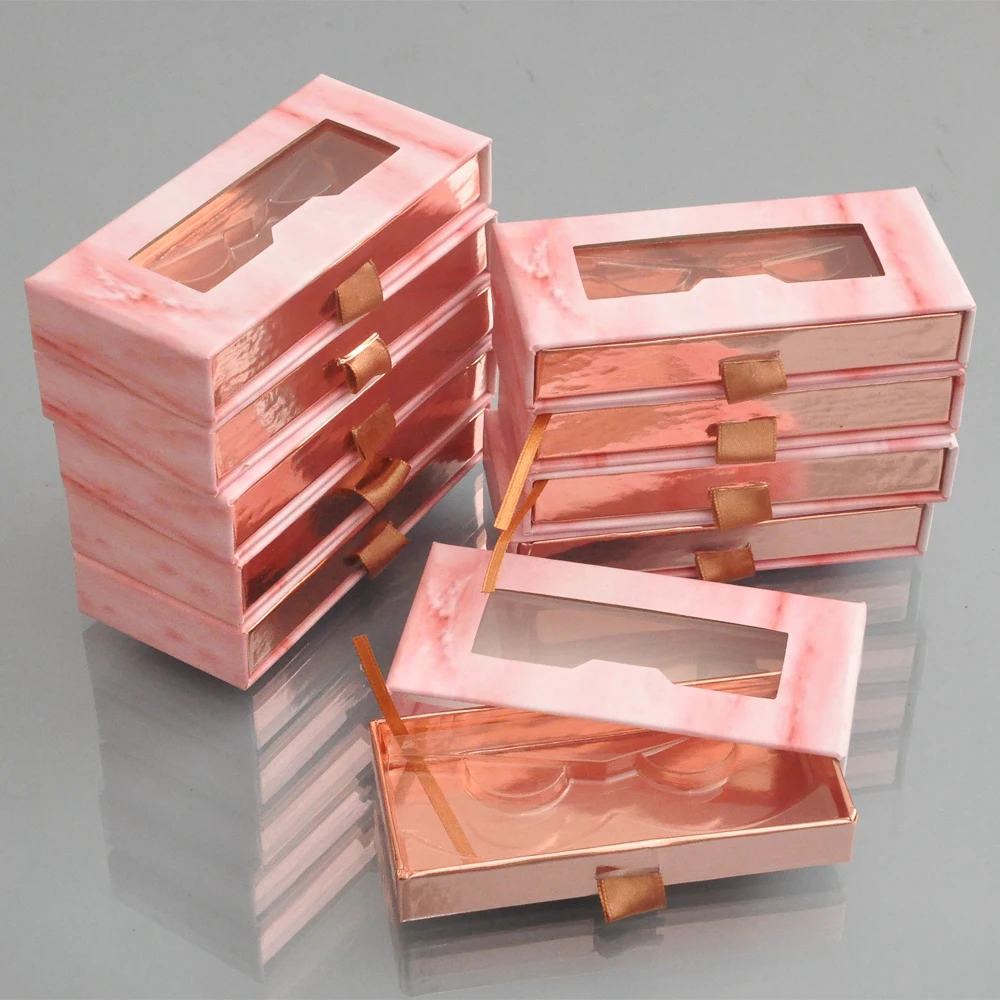 style5 20pcs box Оптом 20 шт./упак. накладных ресниц упаковочная коробка ресниц упаковочные коробки Пользовательский логотип искусственная норка для ресниц полоса пустой прямоугольный корпус - Цвет: style5 20pcs box