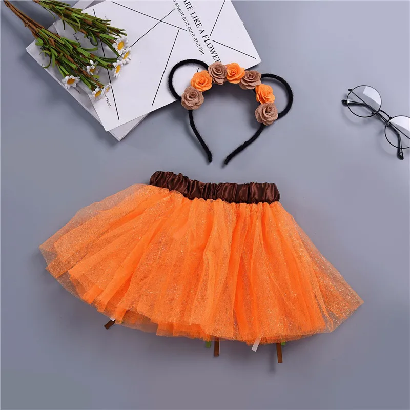 Детская танцевальная юбка пачка с кошачьими ушками|Юбки| |