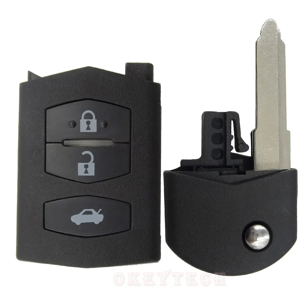 OkeyTech 3 кнопки раскладной Складной Дистанционный Автомобильный ключ оболочка для