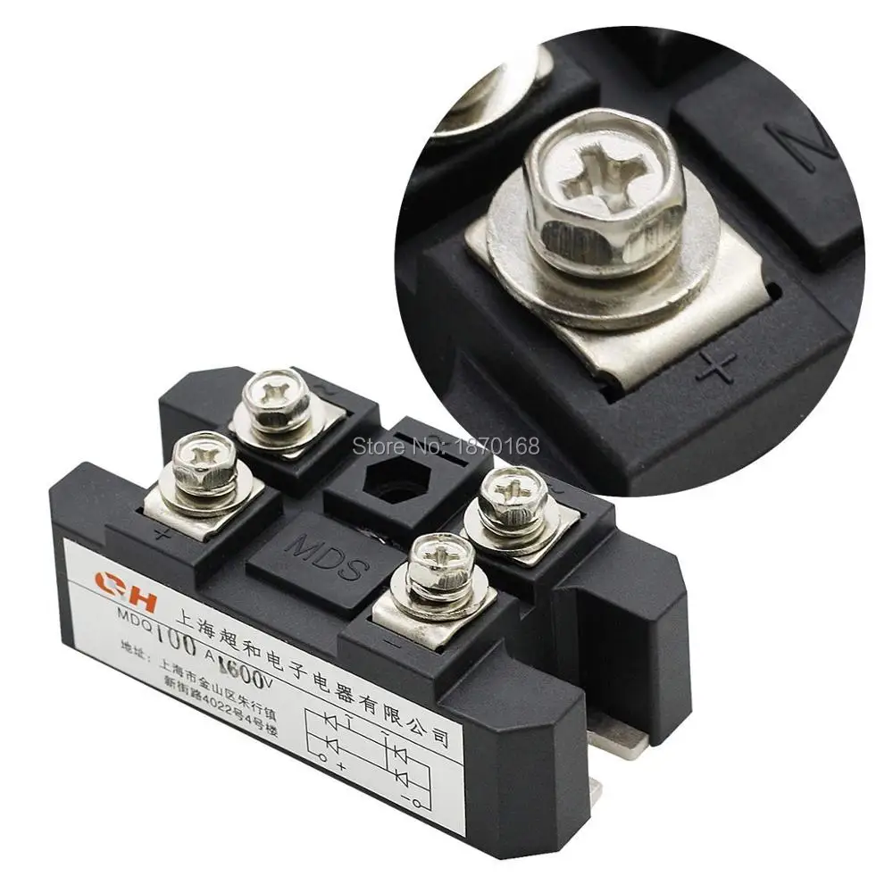 MDQ-100A 100A 1600V Full Wave Diode Module One Phase Bridge Rectifier | Обустройство дома