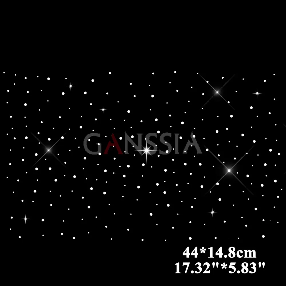 4 шт./лот стильные Звезды Дизайн (44x14 8 см) горный хрусталь мотив для передачи тепла