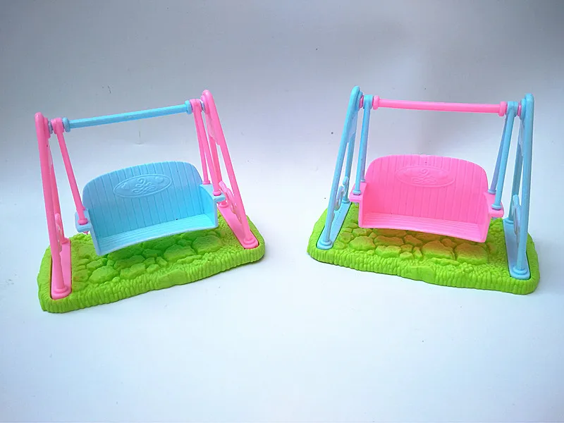Мультфильм моделирование качели аксессуары куклы детские игрушки игровой дом