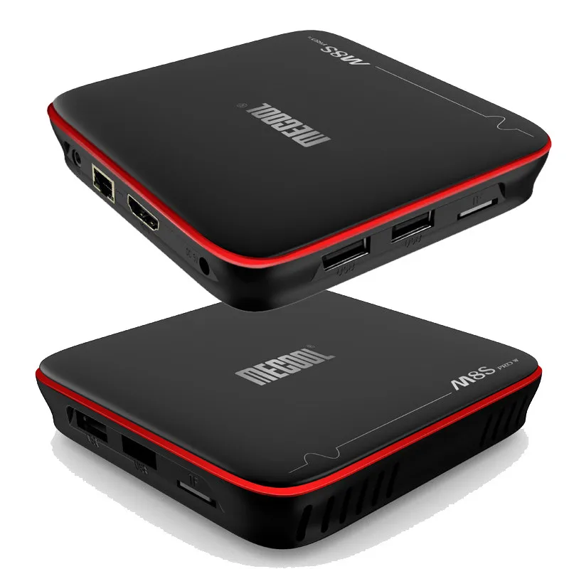 2019 лучший MECOOL M8S PRO W Android ТВ ОС коробка голосовой пульт дистанционного управления