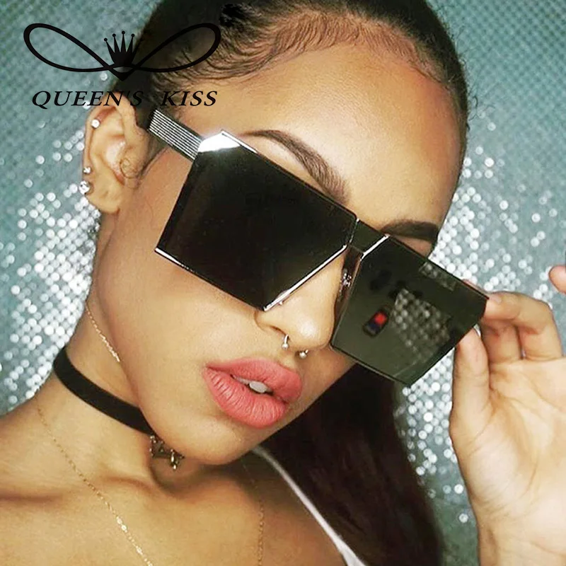 Queens поцелуй Новый Для женщин большой площади Солнцезащитные очки для Прохладный
