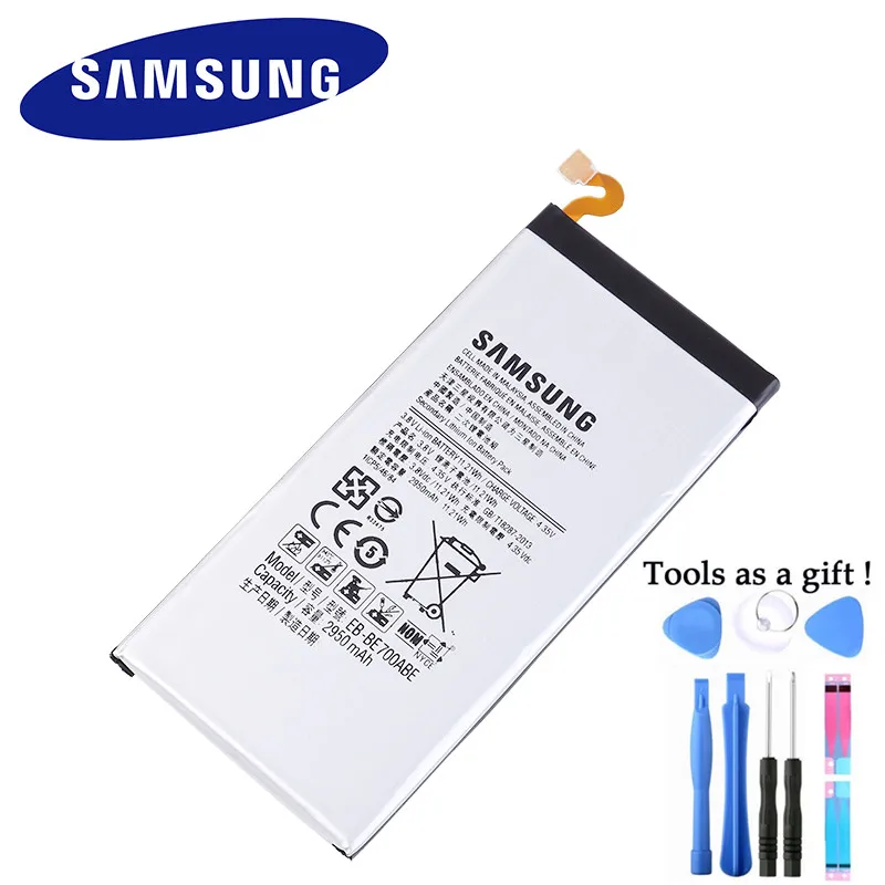 Новый оригинальный EB-BE700ABE для Samsung Galaxy E7 батарея E7000 E700F 2950 мАч реальная емкость Akku