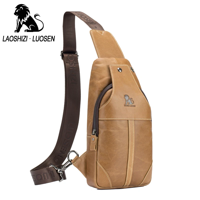 LAOHSIZI LUOSEN повседневные сумки мессенджеры мужские через плечо Модные из