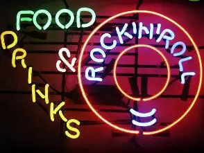 

Rock in Roll Glass Neon Light Sign