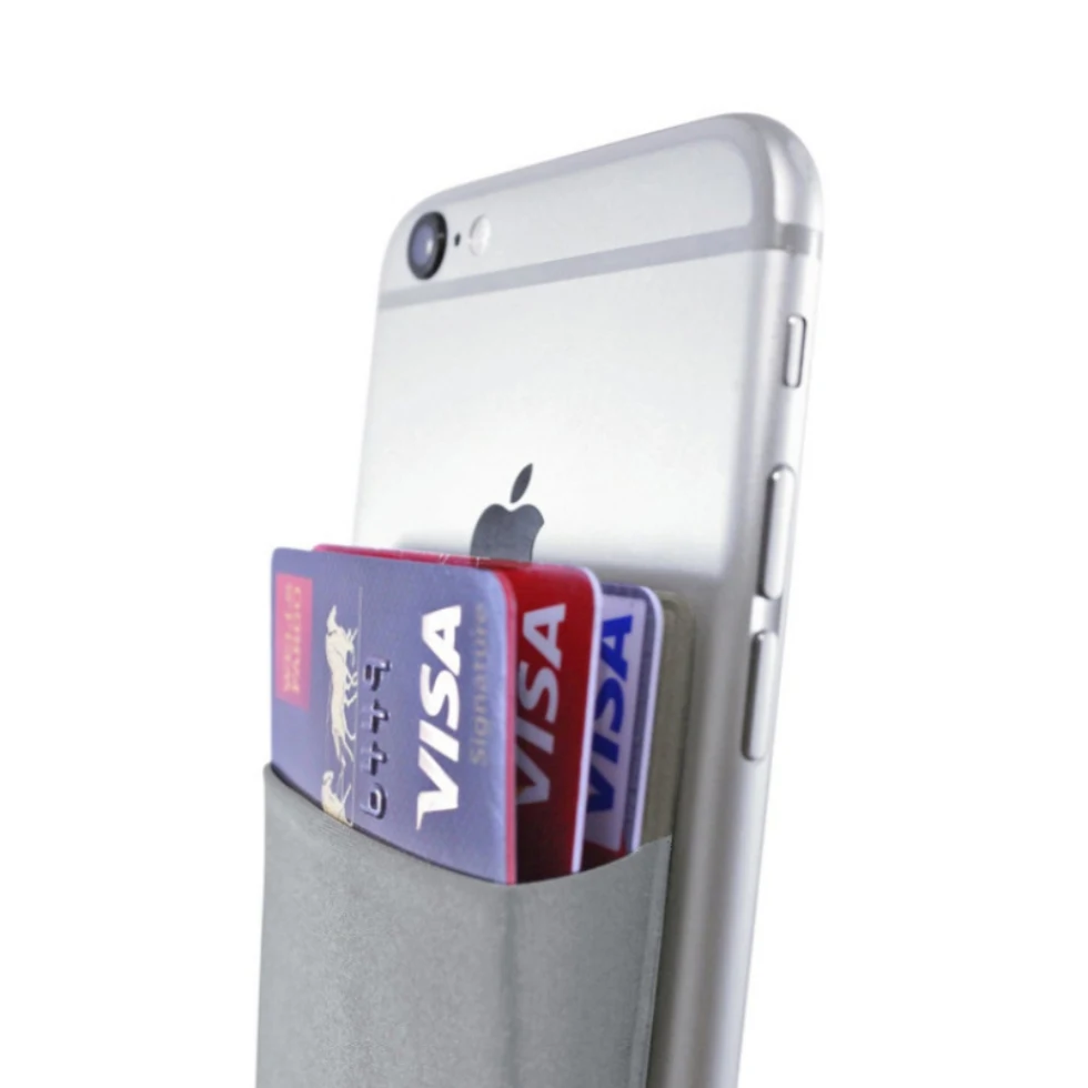 2019 Fashion Elastic Lycra Adhesive Cell Phone ID Credit Card Holder Women Sticker Pocket Wallet Case #L | Багаж и сумки