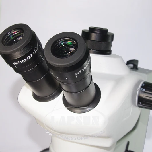 Тринокулярный микроскоп Simul focal 8X 50X светодиодный кольцевой светильник для