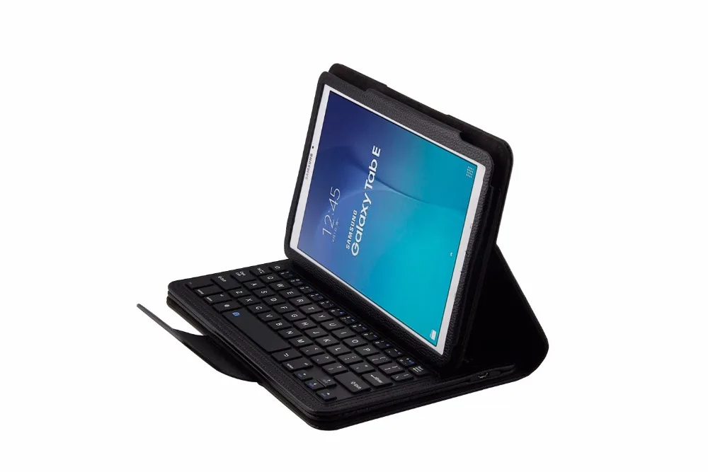 Кожаный чехол для Samsung Tab E 9 6 T560 T562 T561 с удаляемым рисунком личи и беспроводной