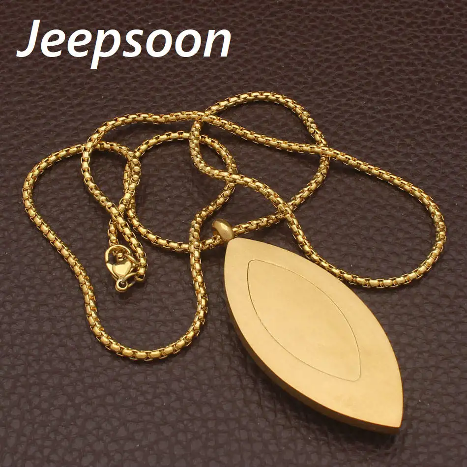 Jeepsoon модные Нержавеющая сталь Мода леди Изысканный Для женщин эллипса черный