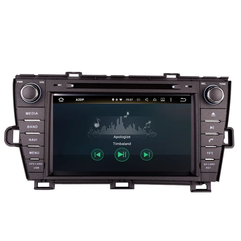 Android 9 0 Octa Core 4 Гб + 32 ГБ Автомобильный ПК GPS навигация головное устройство для Toyota