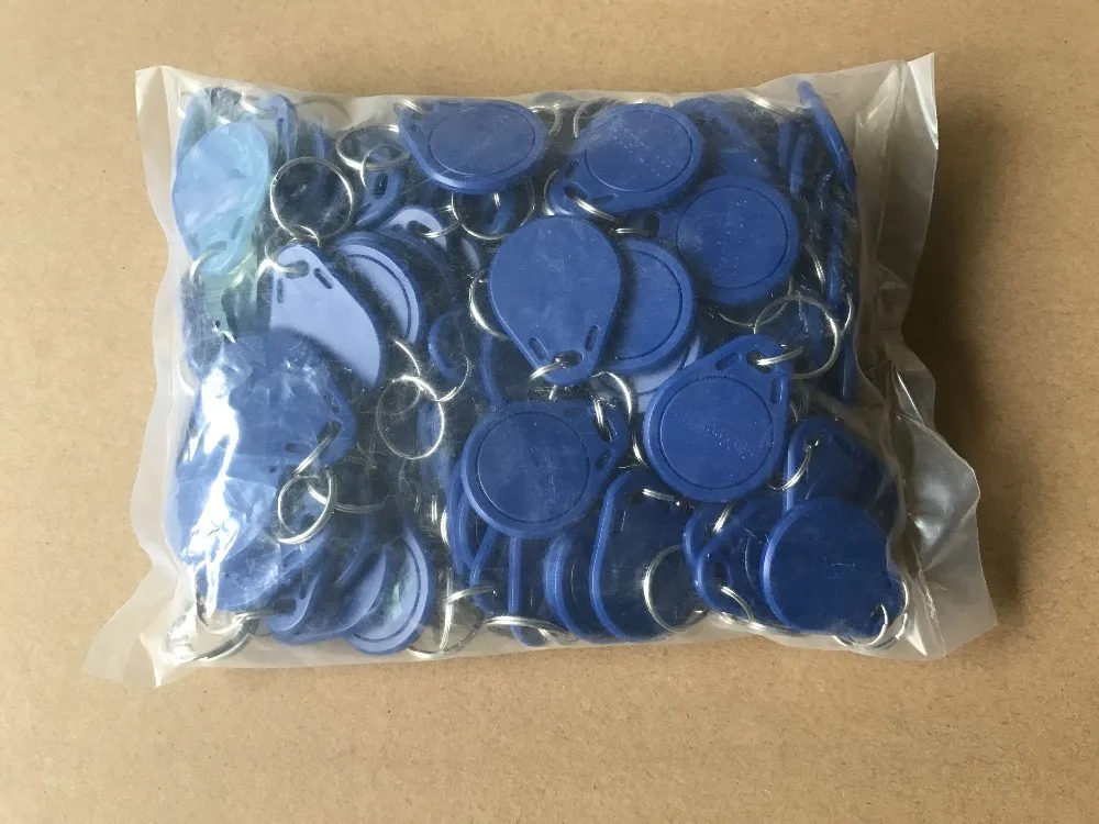 Yongkaida Best Price 3000pcs/lot Rewriteable RFID Card 125Khz Black Keychain FOB EM4305