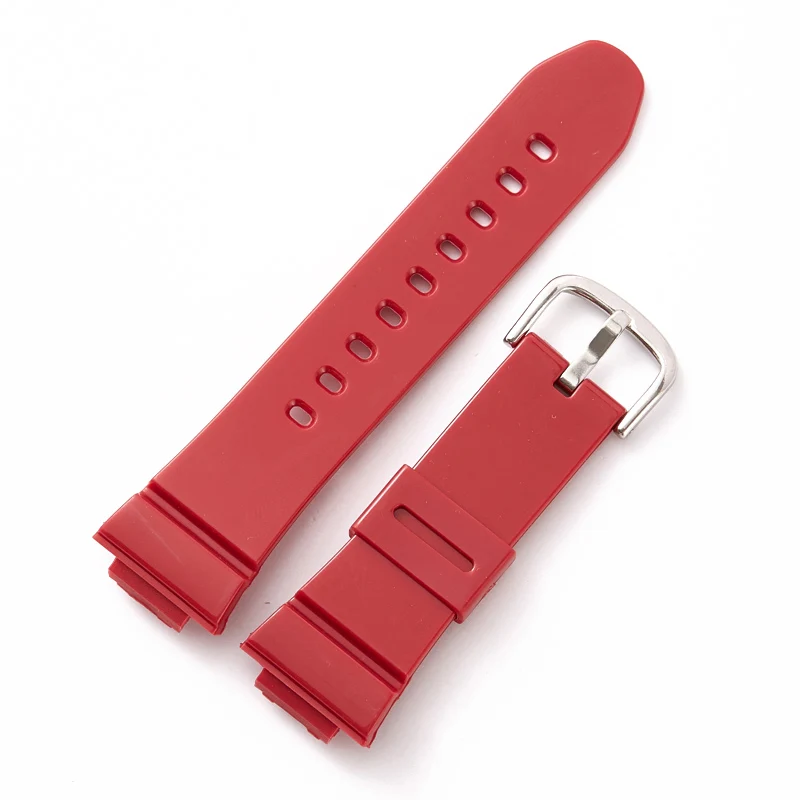 Red Аксессуары для часов 14 мм для Casio CASIO BABY-G BA-111, BA-110, BA-120, BA-112 ремешок для часов для мужчин и женщин резиновый ремень браслет - Цвет ремешка: Red