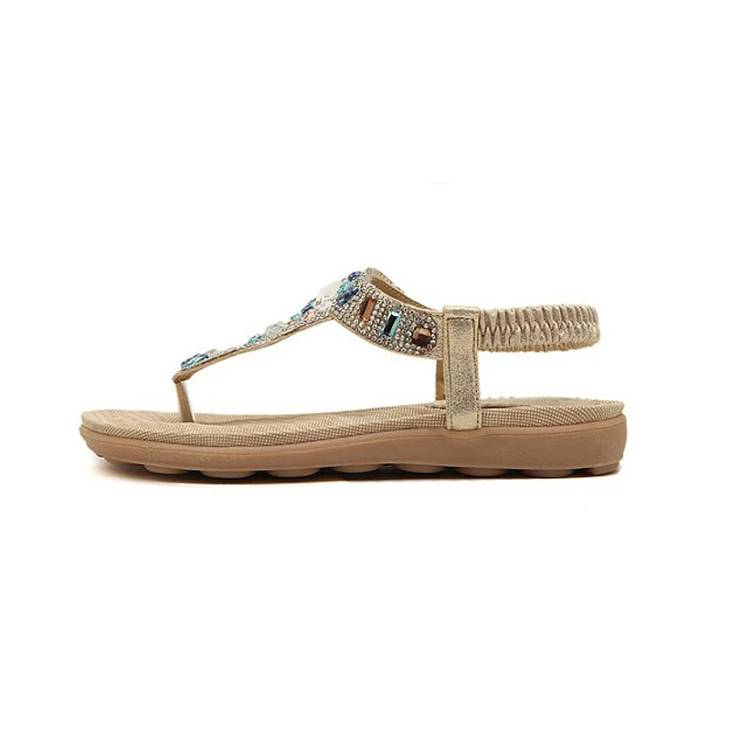 Женские сандалии удобные стразы 2018 модные женские летние пляжные женская