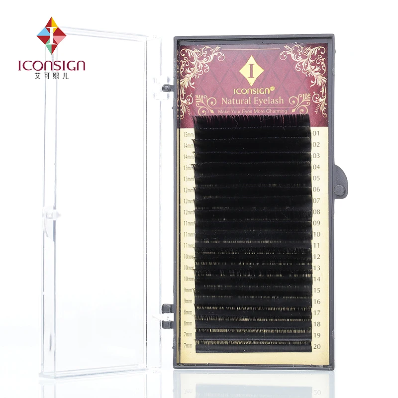 ICONSIGN Mix Size 7 to 15 mm 20 lines eyelash single natural eyelashes false lash Cilia make up Tools | Красота и здоровье