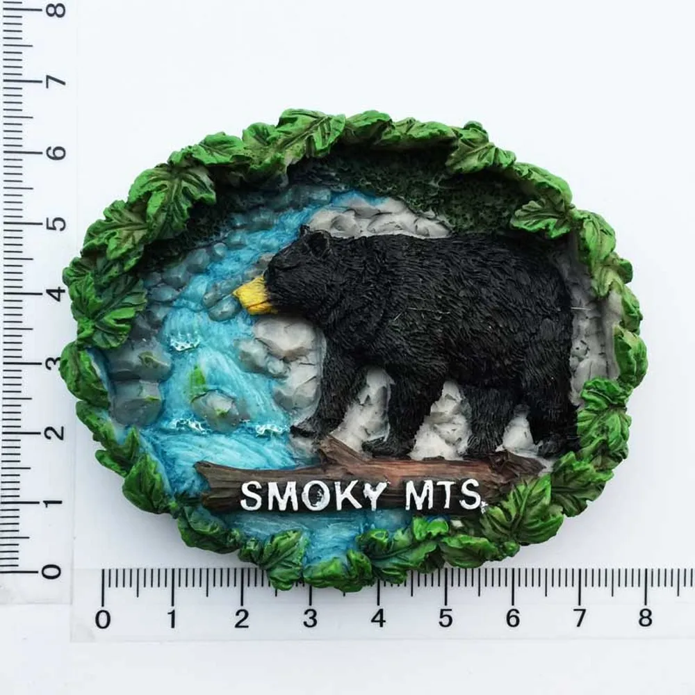 BABELEMI USA Tennessee Great Smoky Mountains National Park 3D Fridge Magnets Tourism Souvenirs Refrigerator Magnetic Stickers | Дом и сад