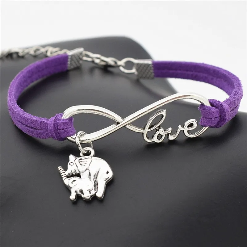 7 цветов новые вдохновляющие подарки Infinity I Love Animal Mom Baby Elephant Очаровательные