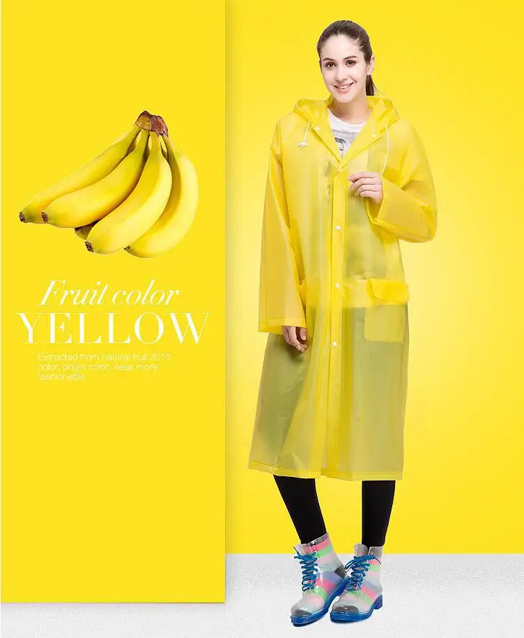 Модный EVA для взрослых сиамский плащ с капюшоном и кепкой пончо портативный